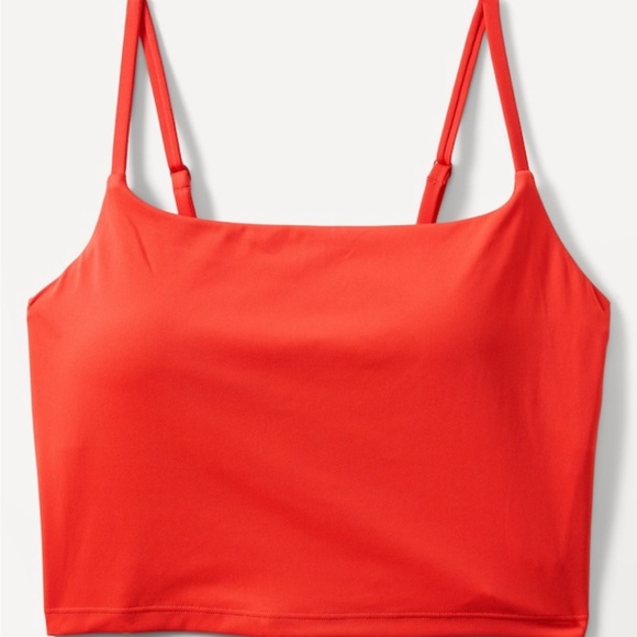 ❤️Athleta 2piece tankini swimsuit set! Vibrant Cardinal Red Size L NWT 🧡👙 - Picture 5 of 8